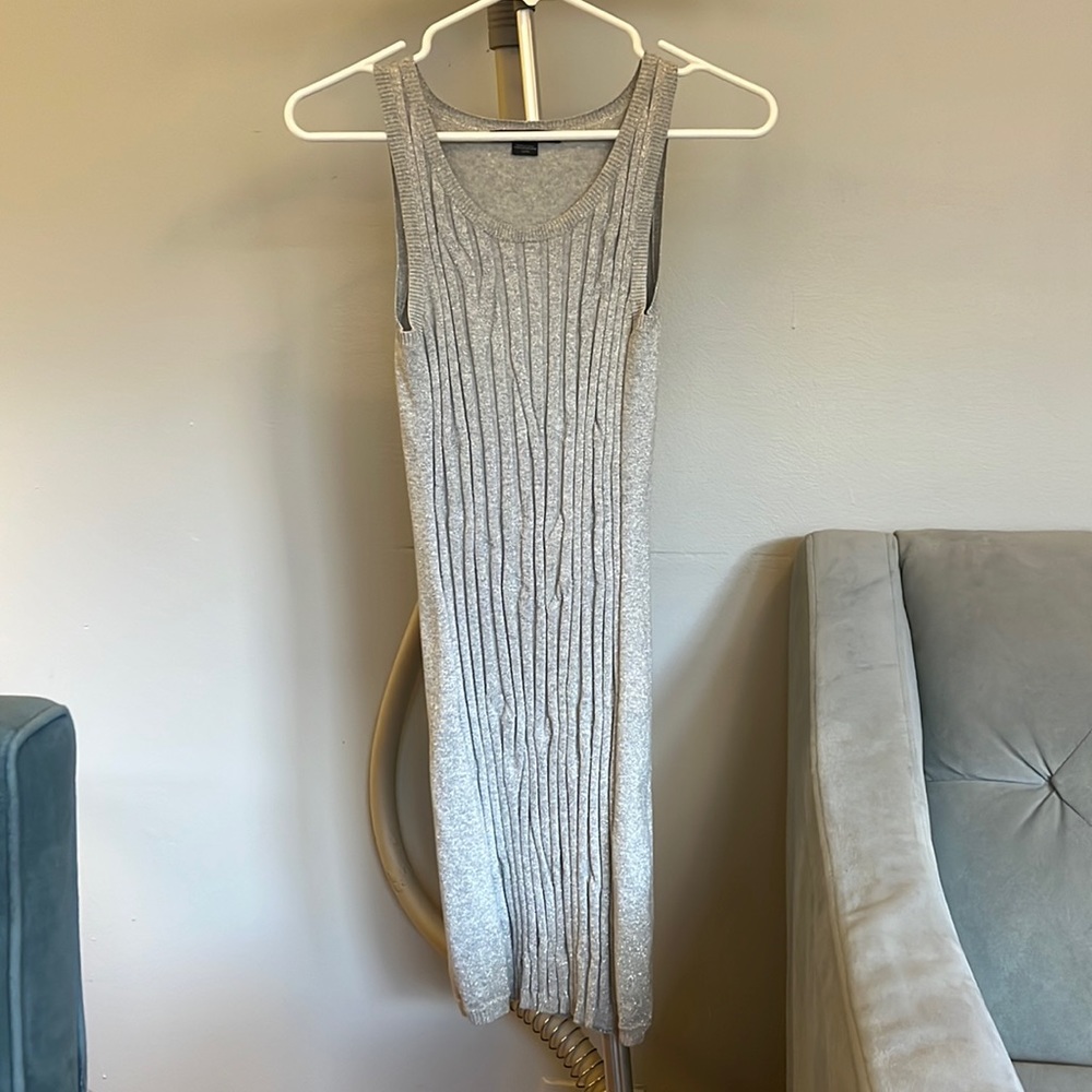 Armani Exchange xs silver knit dress
